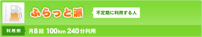 ふらっと派 不定期に利用する人